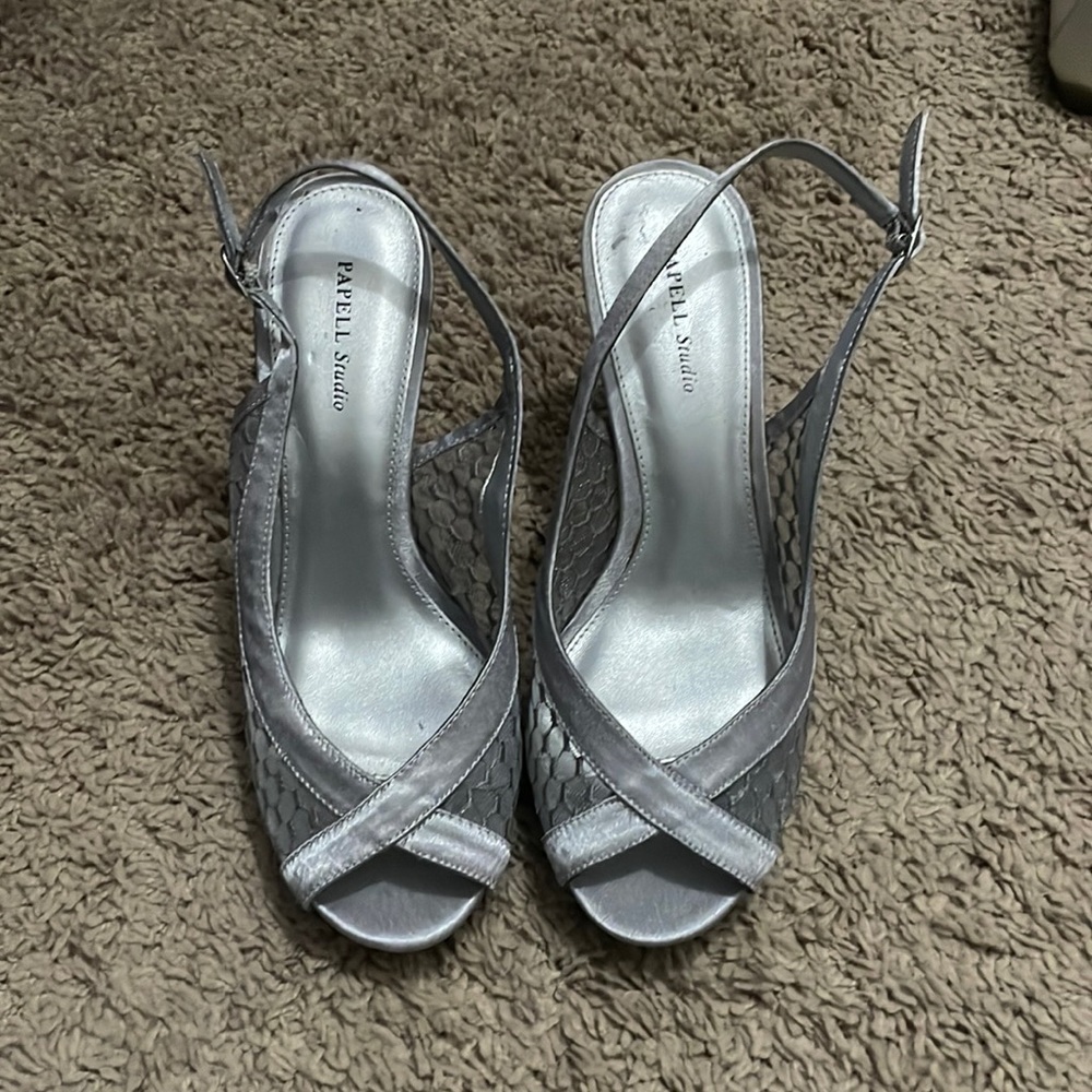 Silver shoes